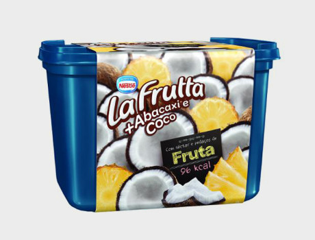 Sorvete Nestlé La Frutta abacaxi e coco pote 1,5l