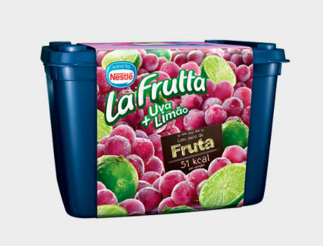 Sorvete Nestlé La Fruta Uva e Limão Pote 1,5L