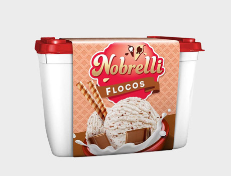 Sorvete Nobrelli Flocos 2L